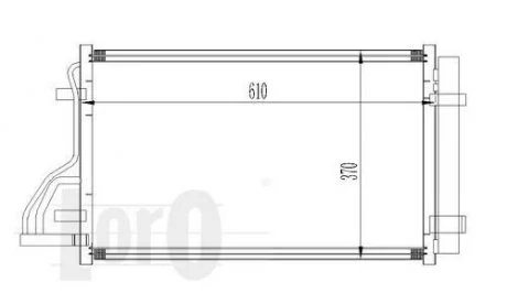 Радиатор кондиционера CEE\'D (ED) (07-) 1.4 i 16V DEPO 024-016-0005
