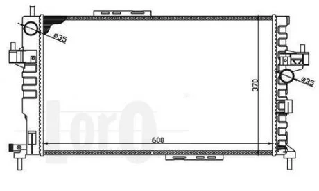Радіатор, охолодження двигуна DEPO 037-017-0044