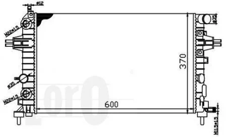 Радиатор, охлаждение двигателя DEPO 037-017-0046