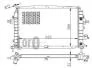 Радиатор охлаждения двигателя ZAFIRA B 1.9CDTi 05- 037-017-0088-B
