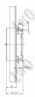 Вентилятор радіатора A3/Caddy/OCTAVIA II/SUPERB II 04> (295mm) DEPO 053-014-0004