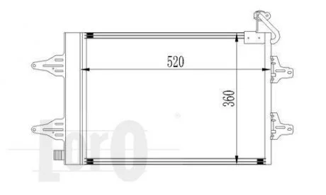Конденсатор, кондиционер DEPO 053-016-0015