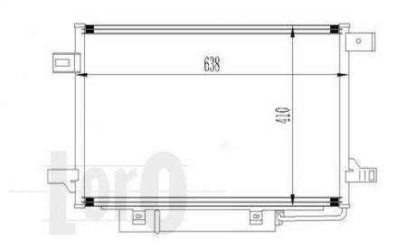 Радиатор кондиционера W169/W245 04-12 (Premium Line! OE) DEPO 054-016-0017