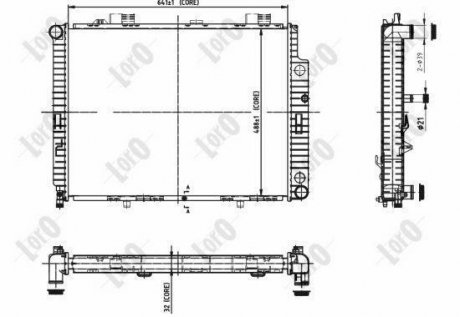 Радіатор охолодження E-CLASS W 210/E 270 CD 95- DEPO 054-017-0063-B