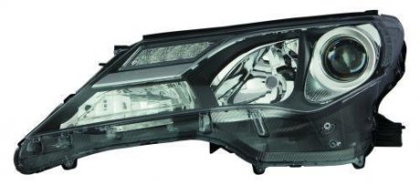 TO RAV4 13- Фара перед.пра. HB3/HB3/LED, авт., чёрн.отражат. [] DEPO 212-11W1R-LDEM2