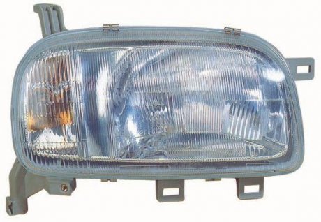 Фара прав. H4, з білим поворотником, ручн. регул. -3/98 [] DEPO 215-1155R-LD-EM