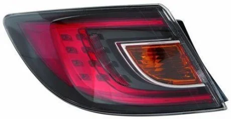 Ліхтар лівий зовнішній без патрона червоний LED тип (не COMBI) DEPO 216-1973L-UE