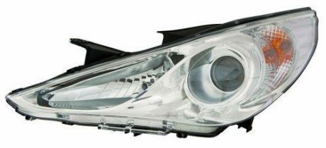 Фара ліва H7/H7+покажчик, автом. рег..з мотором, хром.рамка, 11- [] DEPO 221-1156L-LDEM1