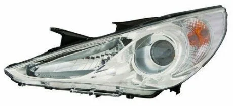 Фара левая H7/H7+указатель, автом. рег..с мотором, хром.рамка, 11- [] DEPO 221-1156L-LDEM1