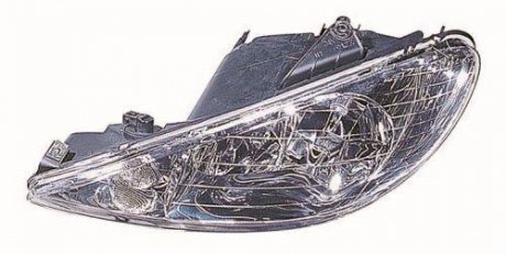 Фара лев. H7/H7, автомат. регул. (прозр.стекло)[] DEPO 550-1121L-LD-EM