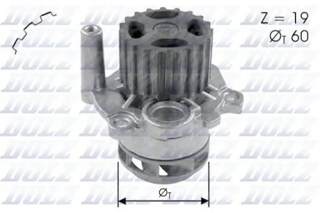Водяной насос DOLZ A197