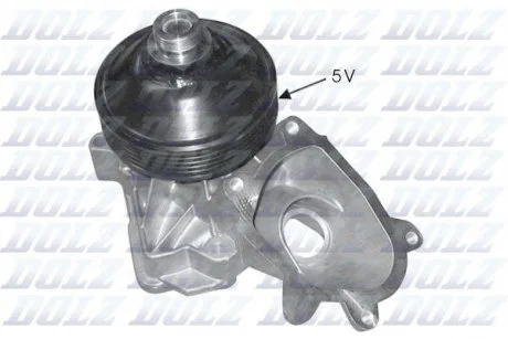 Водяной насос Omega/BMW 3/5/7/X5 (E46/E39/E38/E53) 2.5-3.0 DTI 98- DOLZ B-222
