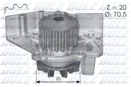 Водяной насос DOLZ C-119