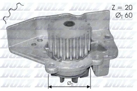 Водяной насос DOLZ N-405