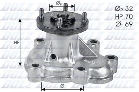 Водяной насос DOLZ O-131