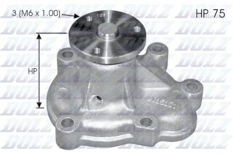 Водяна помпа Opel Astra G/H/Combo/Corsa C 1.7DTI/CDTI 00- DOLZ O-142