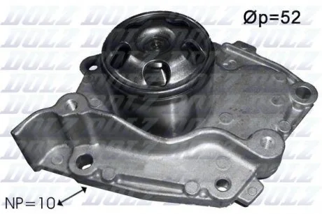 Водяной насос Megane/Laguna/Scenic 1.9dCi 02- DOLZ R-234