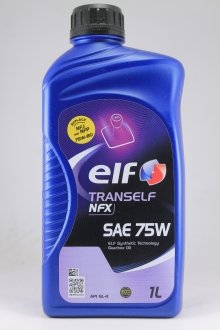 Олива трансміс. TRANSELF NFX SAE 75W (Каністра 1л) ELF 223519 (фото 1)