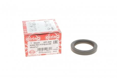 Сальник двигателя FRONT RENAULT K9K 35X47X7 ASW PTFE/ACM ELRING 431.420