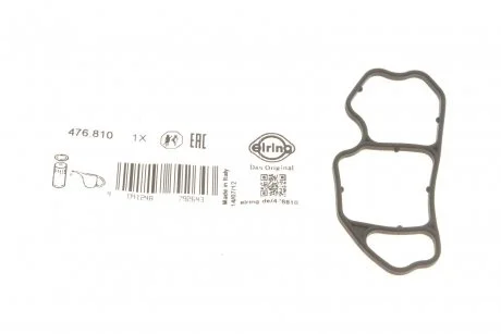 Прокладка корпусу масляного фільтра Opel Astra G 1.2,1.4 98-09/Astra H 1.2,1.4 04-/Corsa B,C,D 1.0 -1.4 96- ELRING 476.810