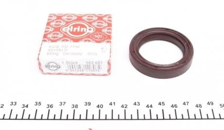 Фото 1 - сальник коленвала ELRING 562.661 Сальник коленвала ELRING 562.661 (фото 1)