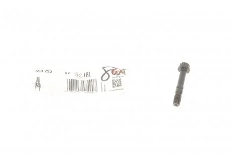 Болт крепления крышки шатуна VAG 1,9TDI M8x1 L45 ELRING 690.290 (фото 1)