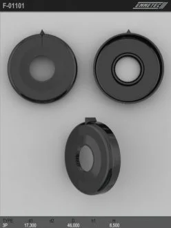 Верхний защитный колпачок BMW 3 (E30) 82-92,3 Touring (E30) 87-94,3 кабрио (E30) 85-93,Z1 88-91 EMMETEC F-01101 (фото 1)