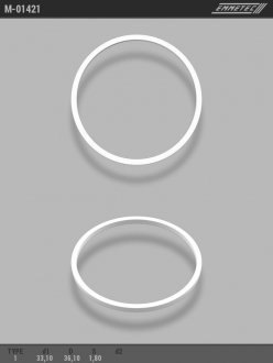 Кільце тефлонове O33,1x36,1 S1,8 тип 1 EMMETEC M-01421