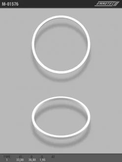 Кільце тефлонове O33,8x36,8 S1,95 тип 1 EMMETEC M-01576 (фото 1)
