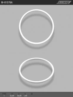 Кольцо тефлоновое O33,8x36,8 S1,95 тип 1 EMMETEC M-01576A (фото 1)