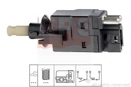 Выключатель стоп-сигнала Mercedes-Benz W201,W124 EPS 1.810.088 (фото 1)