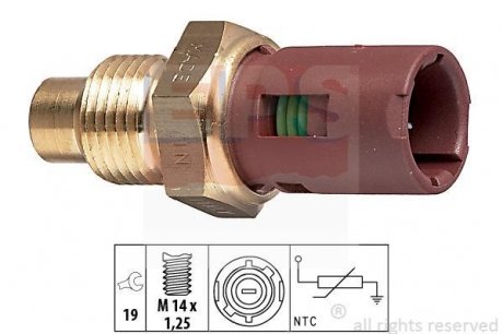 Датчик температуры охлажд. жидкости Renault 21 1.9d 89- EPS 1.830.094