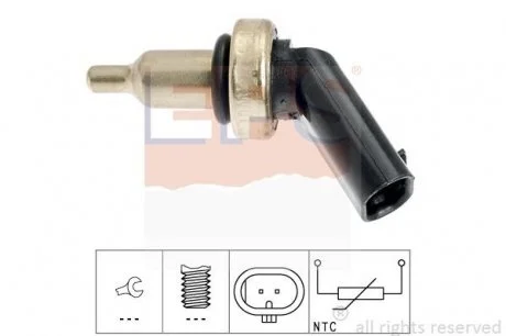 Фото 1 - датчик температури охолодж. Mini Cooper 06-13/Mini One 10-13 EPS 1.830.390 Датчик температури охолодж. Mini Cooper 06-13/Mini One 10-13 EPS 1.830.390 (фото 1)