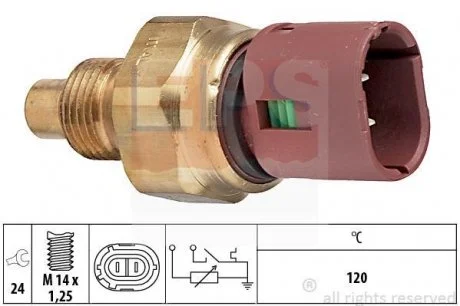 RENAULT Датчик температуры воды CLIO 90-,R19,21,Kangoo,Megane EPS 1.830.522 (фото 1)