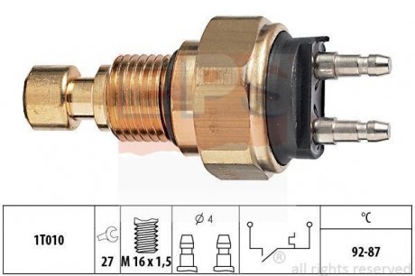 HONDA Температурный датчик включения вентилятора радиатора ACCORD -83 EPS 1.850.036 (фото 1)