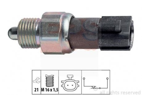 Датчик заднего хода (на размыкание) Nissan Almera, Micra, Primera, X-Trail/ Renault Megane II, Scenic II/ Mazda 6 07- EPS 1.860.232 (фото 1)