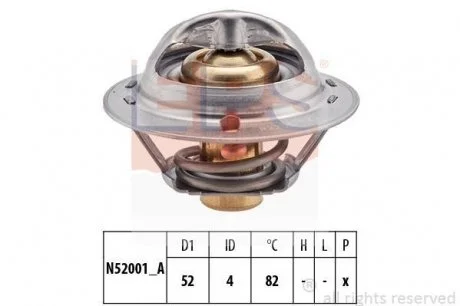 Термостат 82C Mazda 323/626 Daihatsu/Honda/HY EPS 1.880.229S
