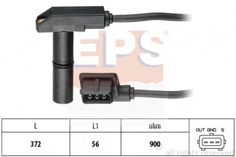 Фото 1 - датчик коленвала BMW 5 (E34) 88- EPS 1.953.048 Датчик коленвала BMW 5 (E34) 88- EPS 1.953.048 (фото 1)