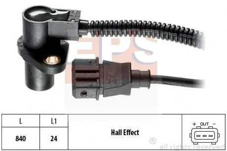 Датчик коленвалу Opel Astra F, Calibra A, Omega B, Vectra B EPS 1.953.314