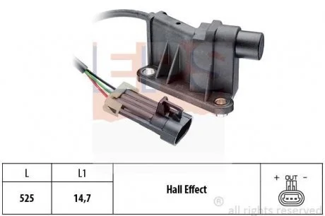 Фото 1 - датчик положення розпод.валу Opel Astra F,GCorsa BTigraVectra B 1.4 16v/1.6 16V EPS 1.953.315 Датчик положення розпод.валу Opel Astra F,GCorsa BTigraVectra B 1.4 16v/1.6 16V EPS 1.953.315 (фото 1)