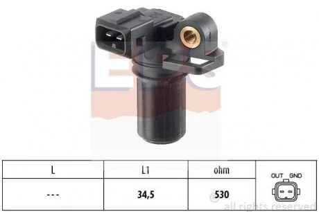 Датчик положення колінвалу Ford Transit Connect/Focus 1.8TDCi (F9DB/F9DA) 03.01- EPS 1.953.323
