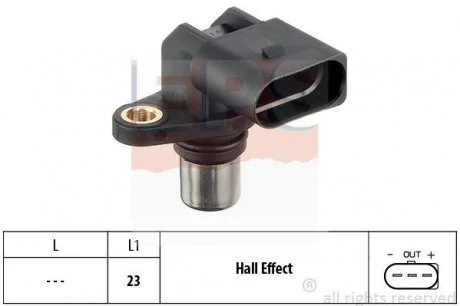 Датчик положения коленвала VAG 2.3 V5-4.0 W8 10.94- Ford Ga EPS 1.953.351