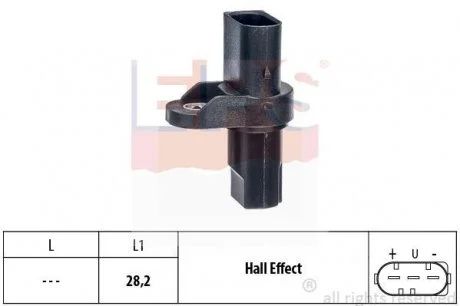 Датчик положения р/вала BMW 1 (E81), 3 (E46), 5 (E60) 98- EPS 1.953.471