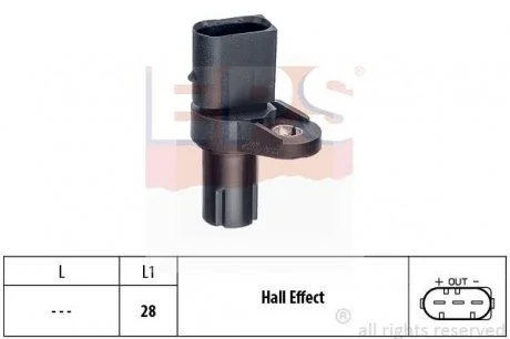 Фото 1 - датчик положения к/вала BMW 3 (E46) 3.2 00- EPS 1.953.473 Датчик положения к/вала BMW 3 (E46) 3.2 00- EPS 1.953.473 (фото 1)