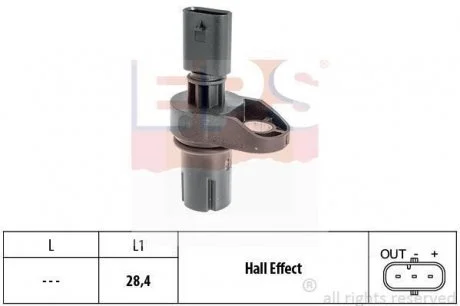 Фото 1 - czujnik obrot?w wa?ka rozrz?du bmw EPS 1.953.757 CZUJNIK OBROT?W WA?KA ROZRZ?DU BMW EPS 1.953.757 (фото 1)