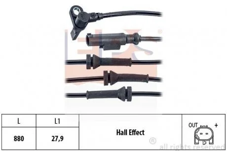 Фото 1 - fiat датчик abs задн.bravo ii 07-,stilo 02-,lancia EPS 1.960.163 FIAT Датчик ABS задн.Bravo II 07-,Stilo 02-,Lancia EPS 1.960.163 (фото 1)