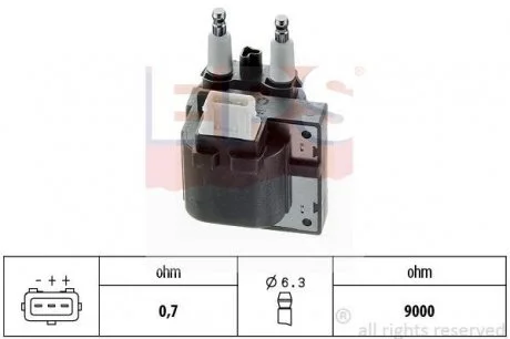VOLVO Катушка зажигания S40,V40 96- EPS 1.970.356