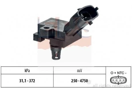 Датчик тиску повітря в впускному коллекторі Volvo S60/S80/V60/XC70/XC70 EPS 1.993.248