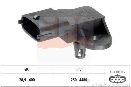 Датчик давления выпускных газов Volvo S60/S80/V40/V60 2.0 13- EPS 1.993.357 (фото 1)