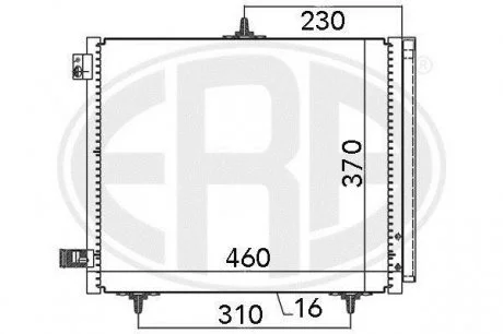 Радіатор кондиціонера ERA 667009 (фото 1)